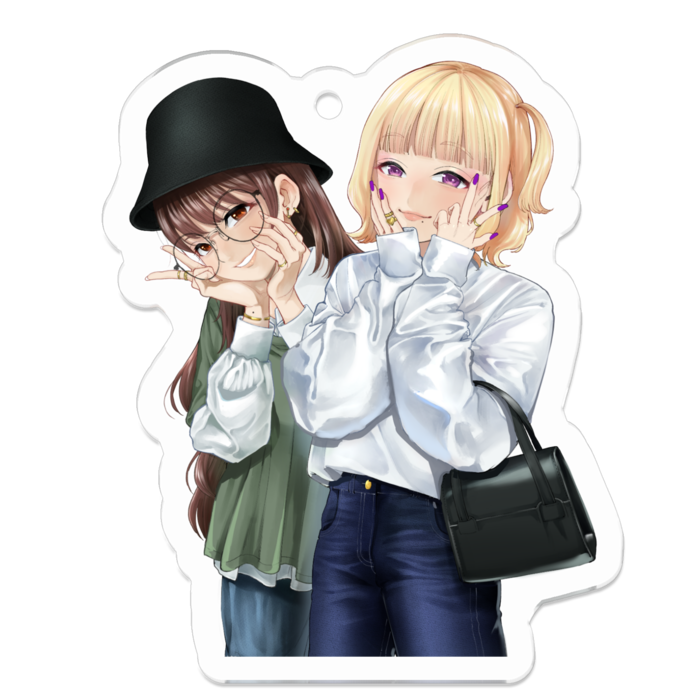 アクリルキーホルダー - 50 x 50 (mm)