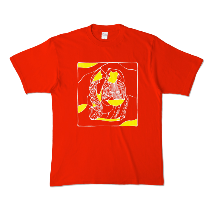 カラーTシャツ - XL - レッド (濃色)