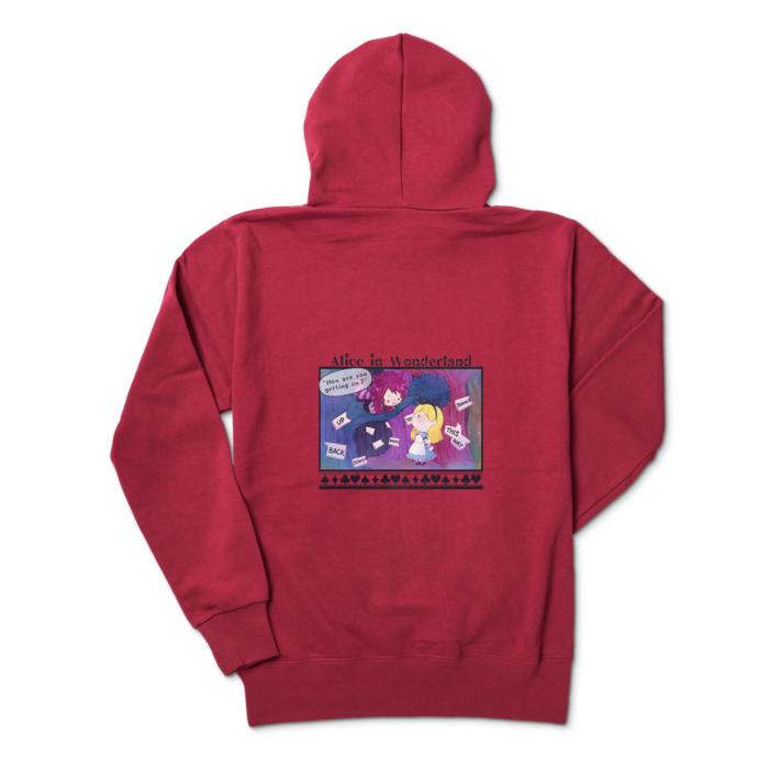 ジップパーカー - M - バーガンディ