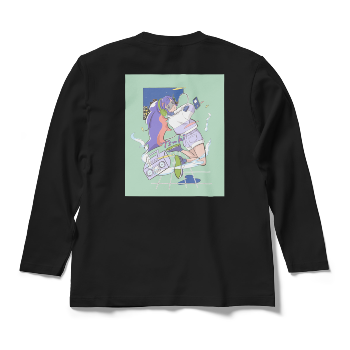 ロングスリーブTシャツ - M - ブラック