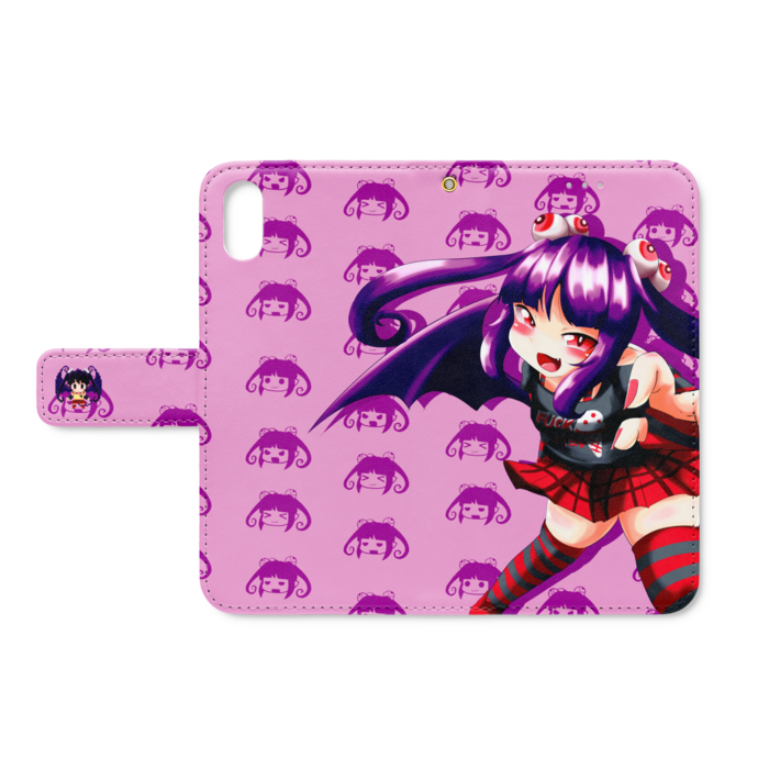 手帳型iPhoneケース - iPhone XS / X - ストラップ穴 あり