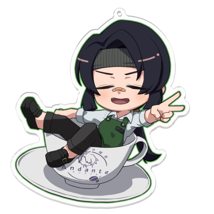 アクリルキーホルダー - 100 x 100 (mm)ナモ