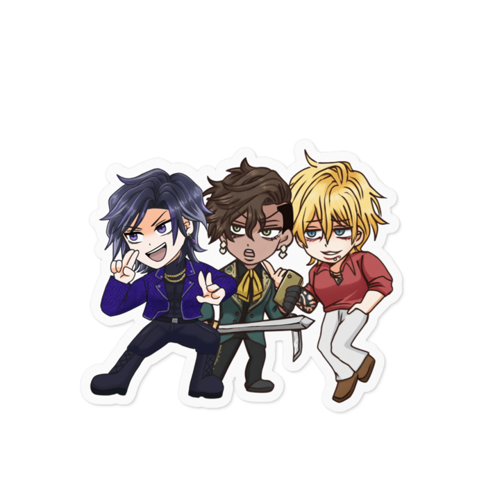 【６】ステッカー/鳳崎＆ファビ＆ダヴィ