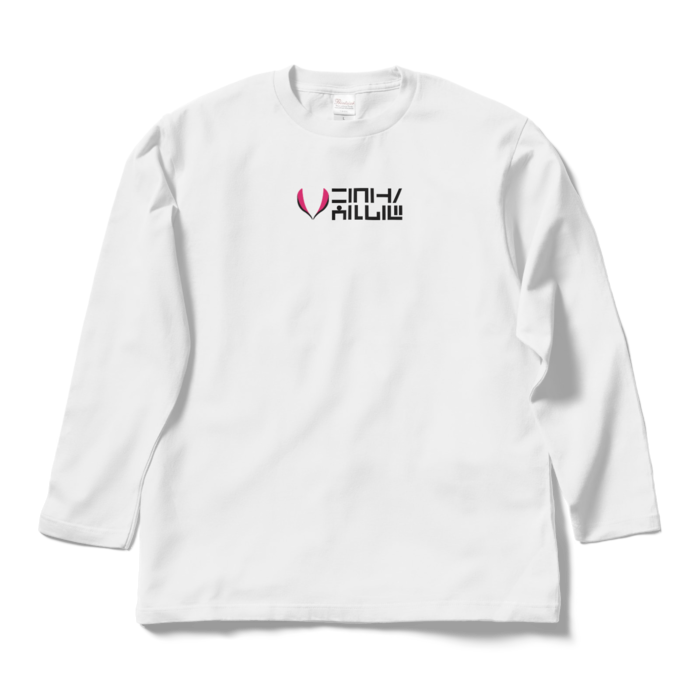 ロングスリーブTシャツ ホワイト - L - 紫×緑柄