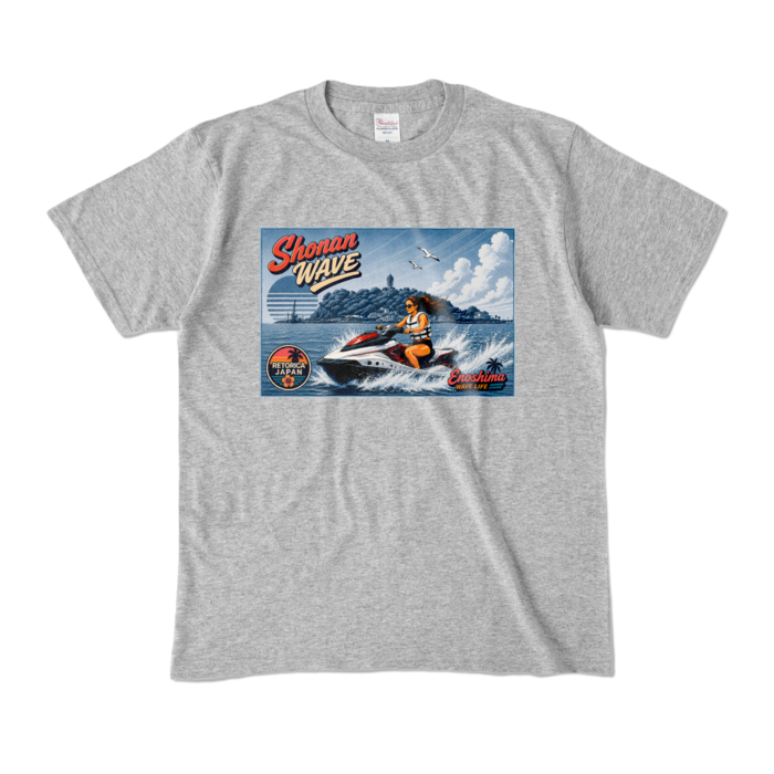 カラーTシャツ - M - 杢グレー (濃色)