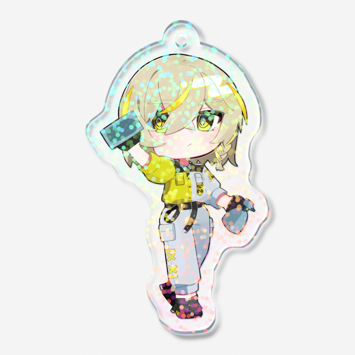 ホログラムアクリルキーホルダー - 50 × 50mm