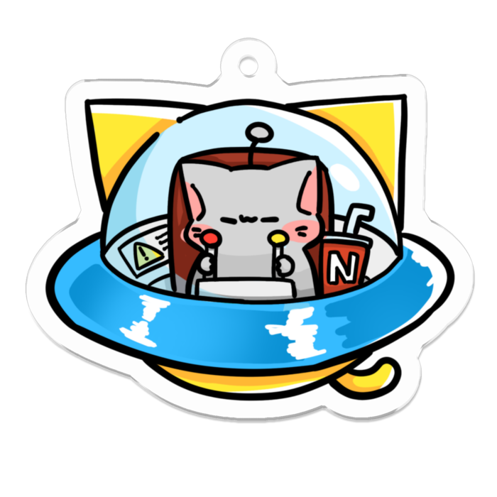 アクリルキーホルダー(コーティング) - 50 x 50 (mm)