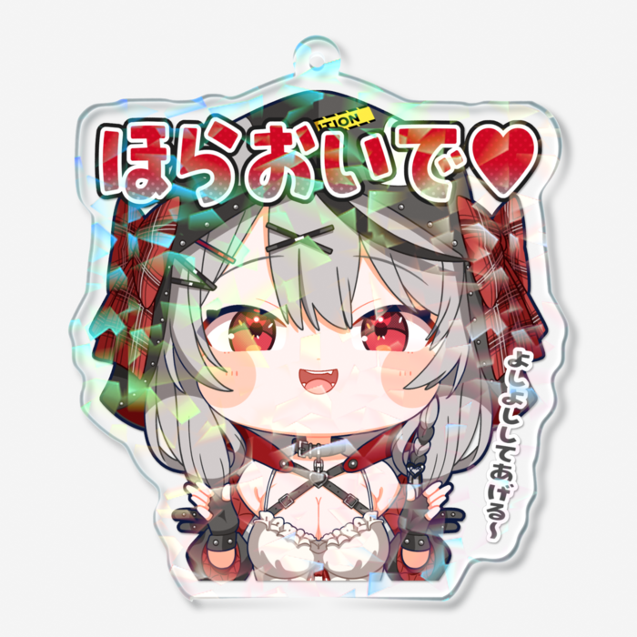 ホログラムアクリルキーホルダー - 70 × 70mm