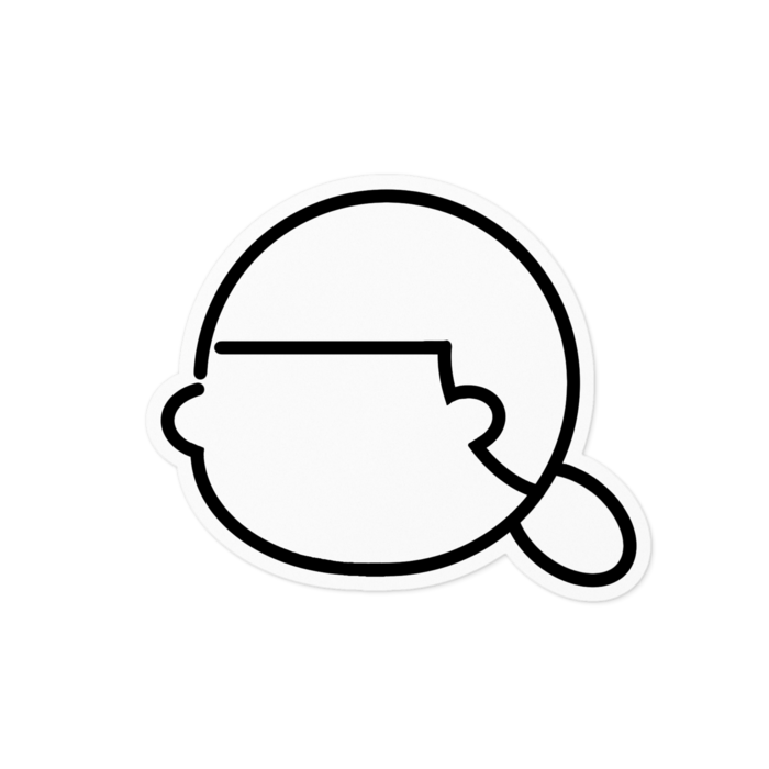 ステッカー - 100 x 100 (mm)