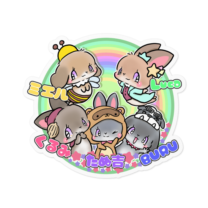 ステッカー - 100 x 100 (mm)