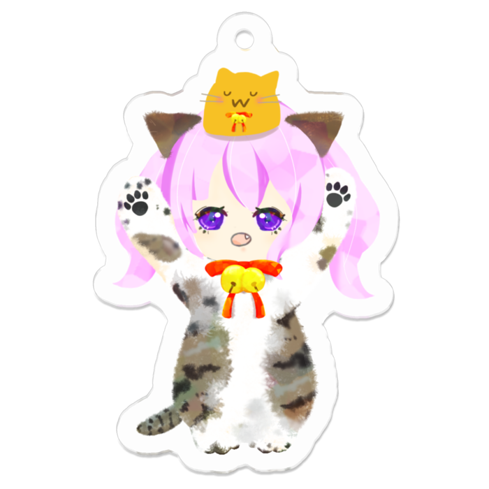 アクリルキーホルダー（コーティング） - 50 x 50 (mm)