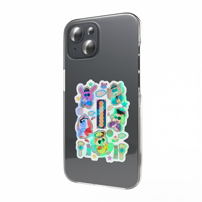 ホログラムスマホステッカー - 縦