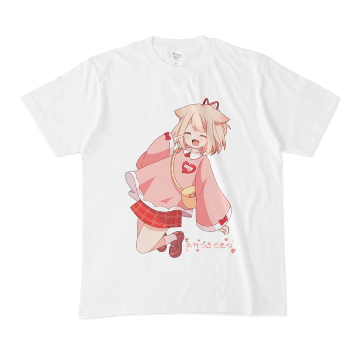 帽子なしにっこりTシャツ - M - 白