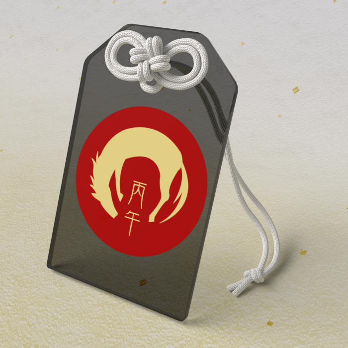 アクリルお守り - 50 × 80mm