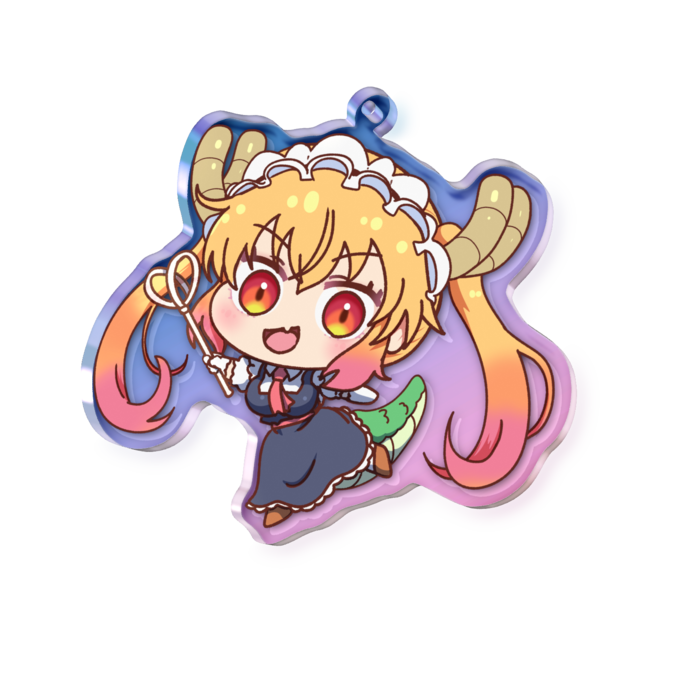 オーロラアクリルキーホルダー - 70 × 70mm