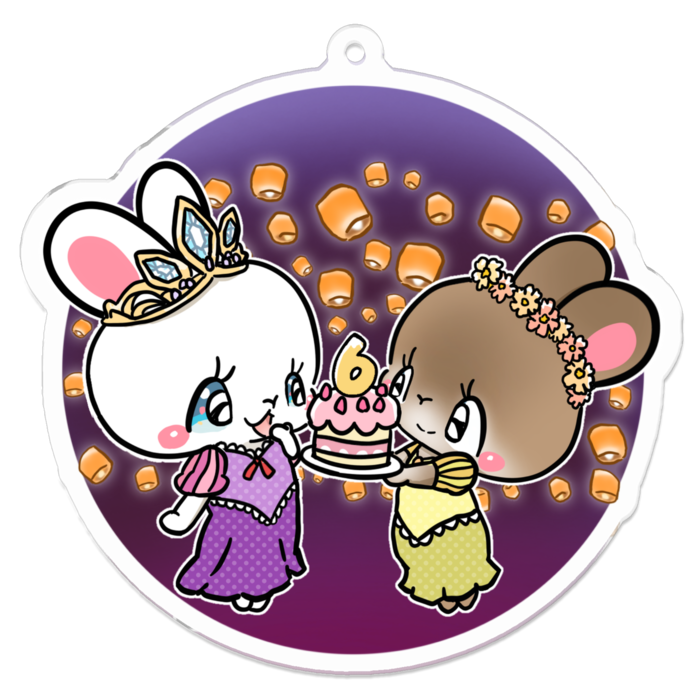 アクリルキーホルダー - 70 x 70 (mm)