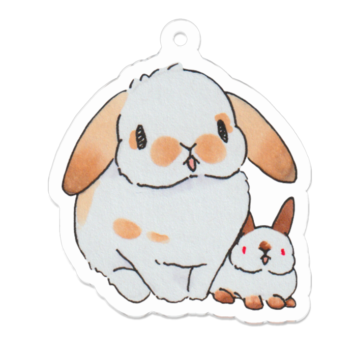 アクリルキーホルダー - 50 x 50 (mm)