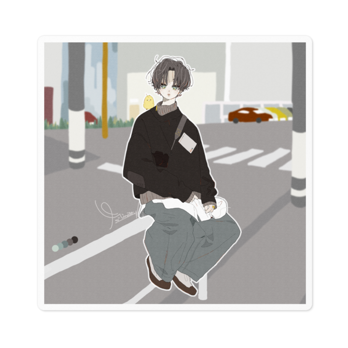 ステッカー - 100 x 100 (mm)