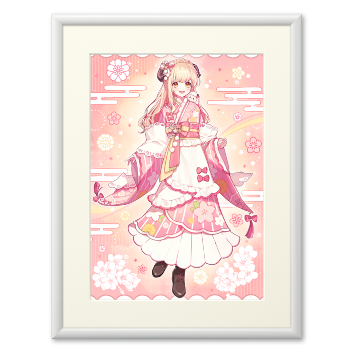 ひつじ（大正浪漫衣装） - A3