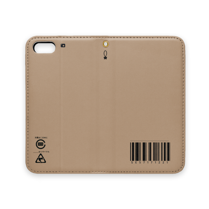 手帳型iPhoneケース(ベルトなし) - iPhone 5 / 5s / SE - ストラップ穴 あり