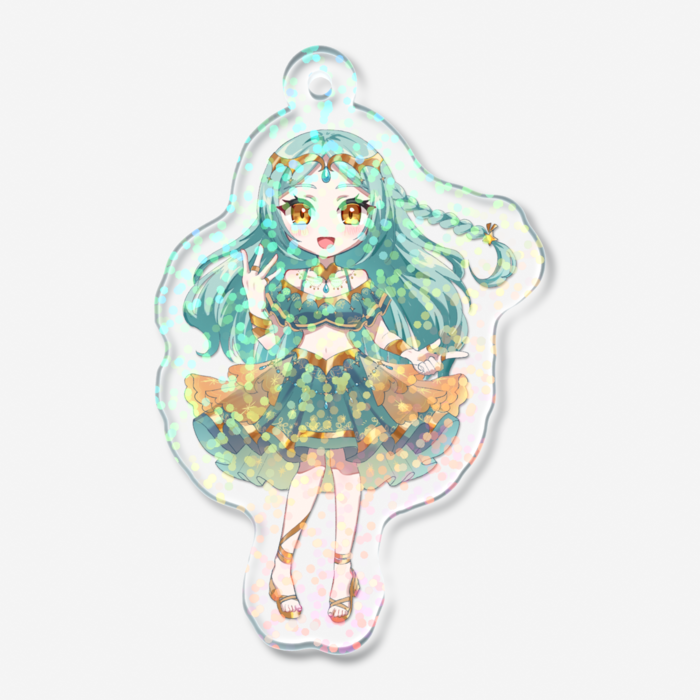 ホログラムアクリルキーホルダー - 50 × 50mm