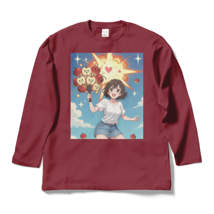 ロングスリーブTシャツ - L - バーガンディ