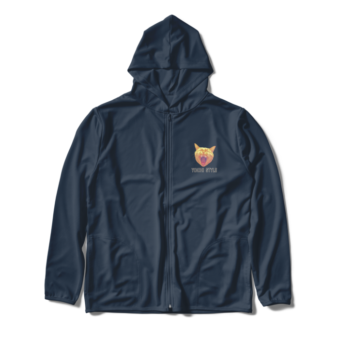 ジップパーカー - XL - ネイビー