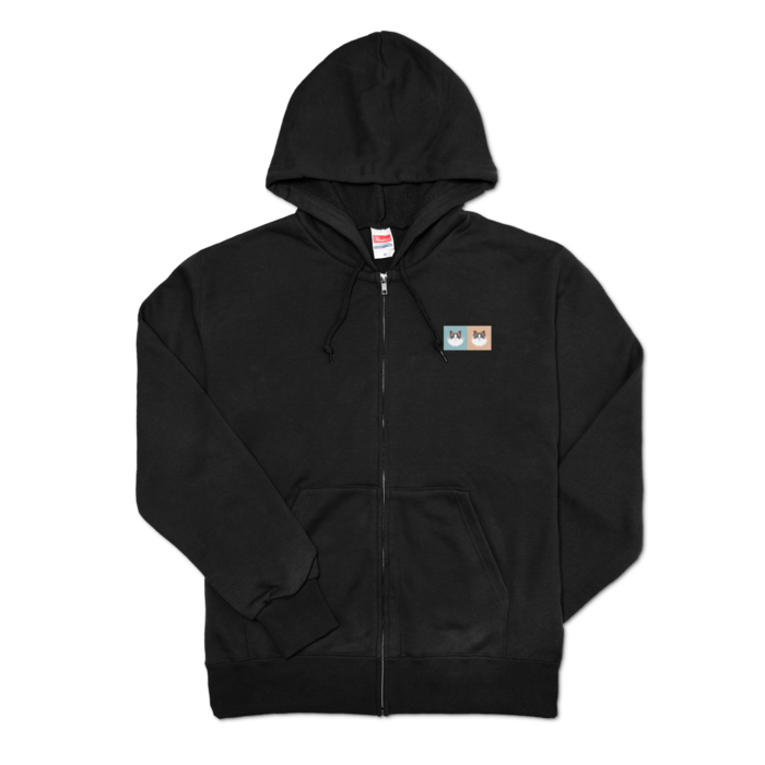 ジップパーカー - M - ブラック
