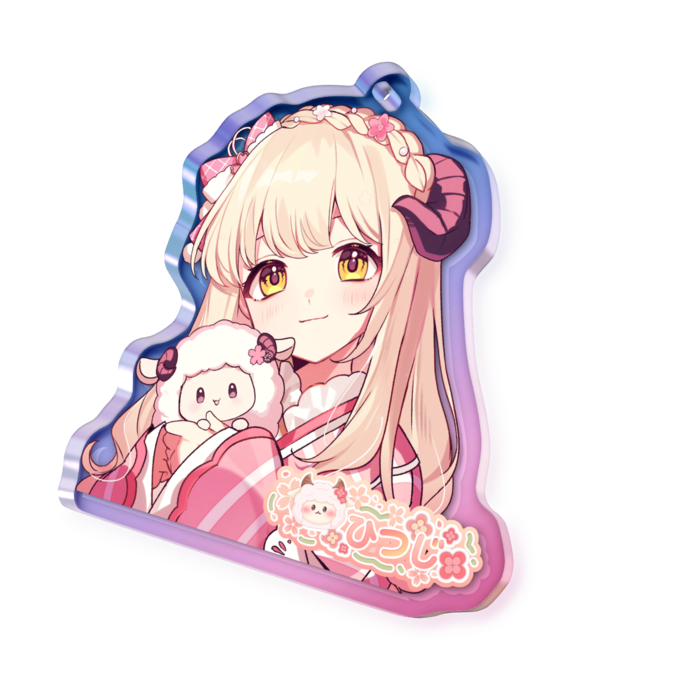 ひつじ大正浪漫衣装① - 50 × 50mm