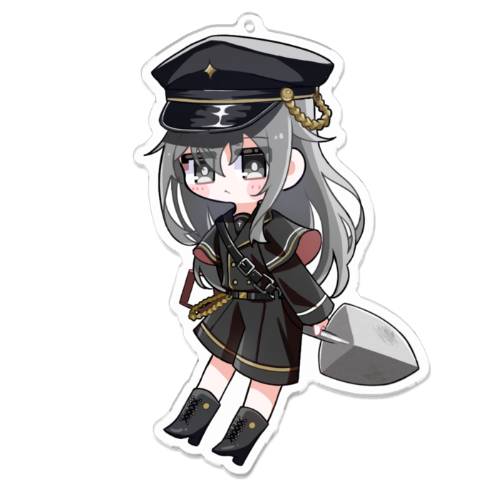 アクリルキーホルダー（コーティング） - 100 x 100 (mm)