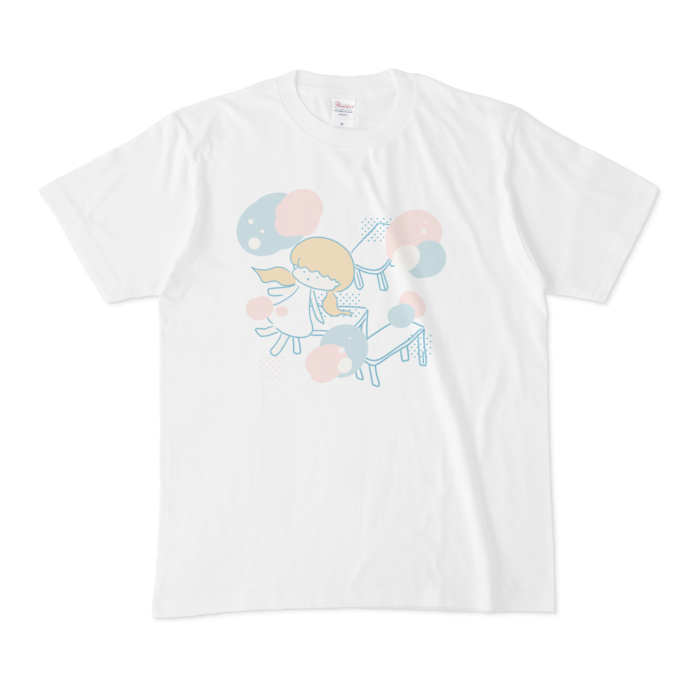 すりーですくTシャツ - M - 白