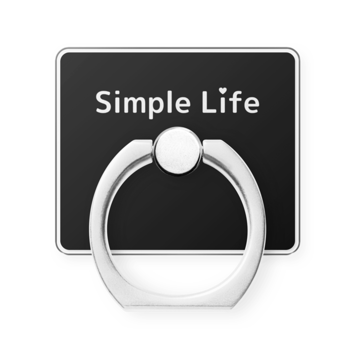 スマホリング❤　横　黒色（ブラック）