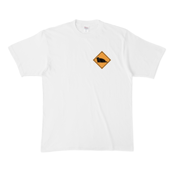 胸元ワンポイント/Tシャツ - XL - 白(1)