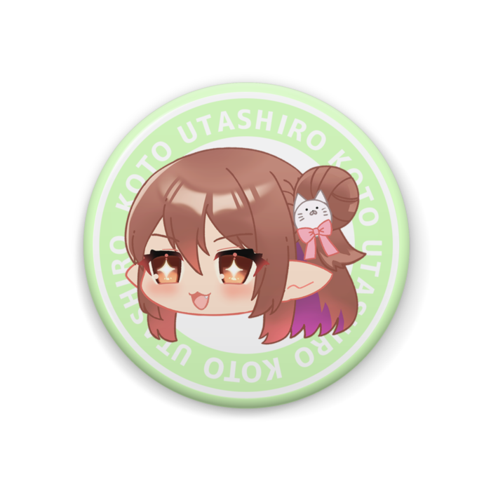 きらきらうたしろ【缶バッジ】- 44mm