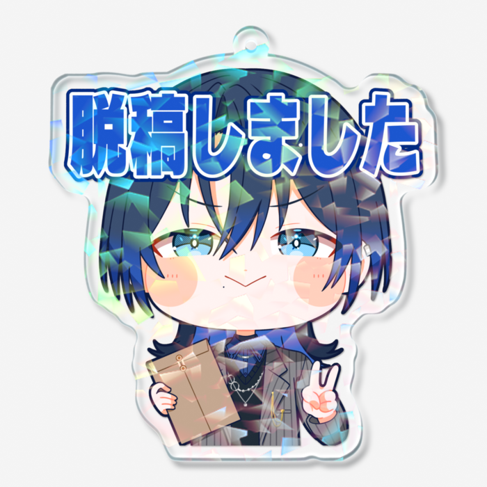 ホログラムアクリルキーホルダー - 70 × 70mm