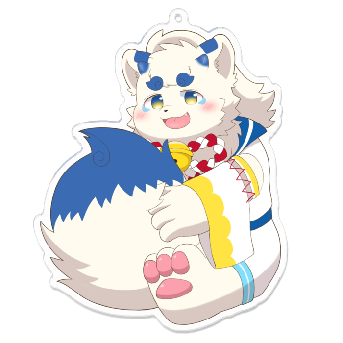 アクリルキーホルダー（コーティング） - 100 x 100 (mm)