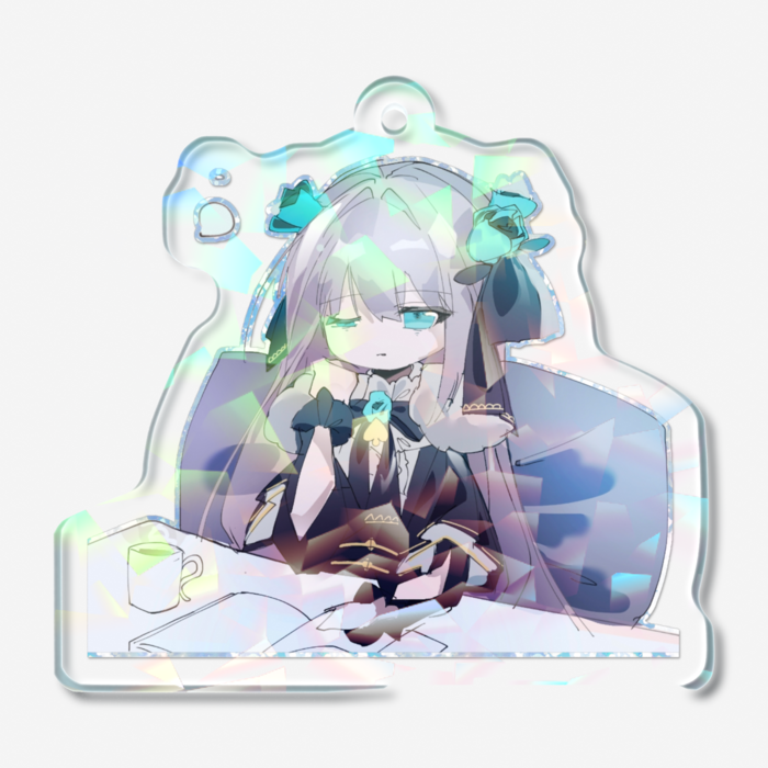 ホログラムアクリルキーホルダー - 50 × 50mm