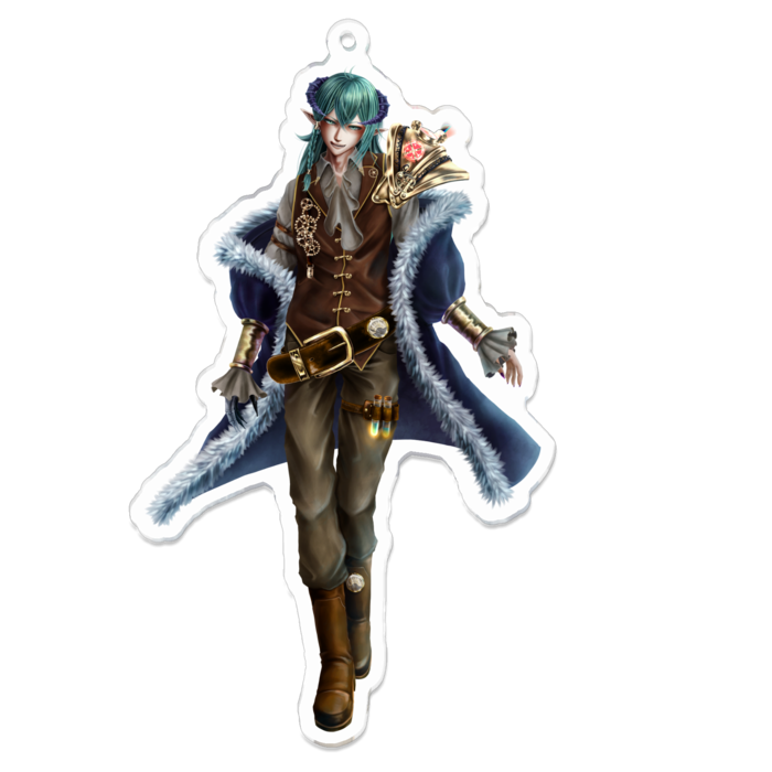 アクリルキーホルダー（コーティング） - 100 x 100 (mm)