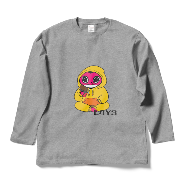 ロングスリーブTシャツ - L - 杢グレー