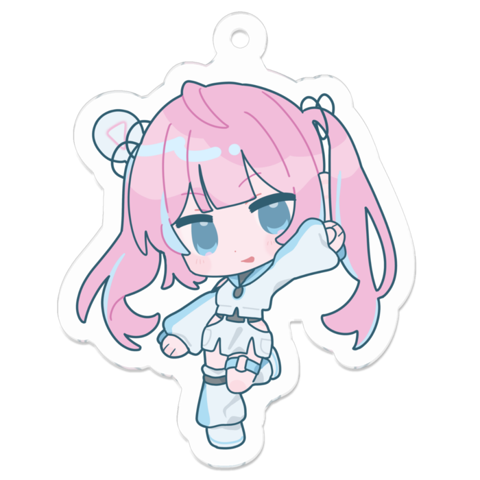 はちゃ▷ver アクリルキーホルダー - 50 x 50 (mm)