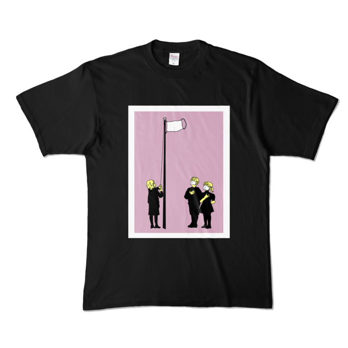 カラーTシャツ - XL - ブラック (濃色)