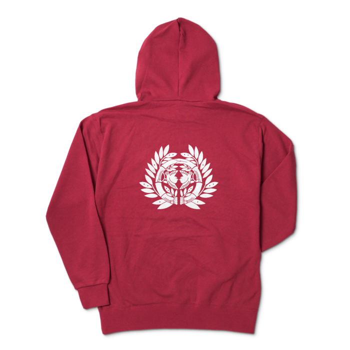 パーカー - XL - バーガンディ