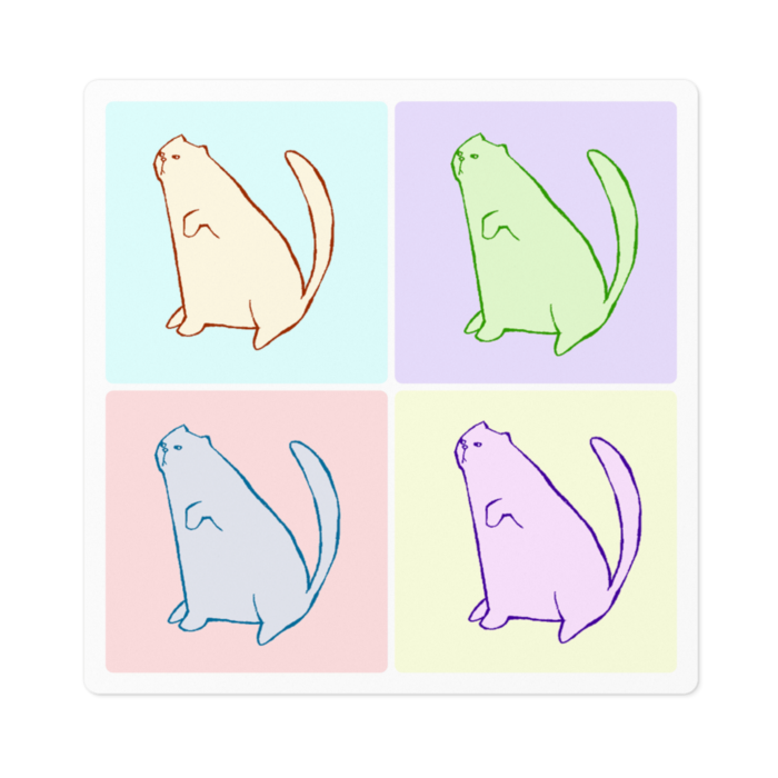 ステッカー - 100 x 100 (mm)