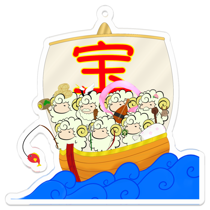 アクリルキーホルダー（コーティング） - 70 x 70 (mm)