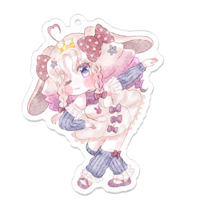 アクリルキーホルダー（コーティング） - 70 x 70 (mm)