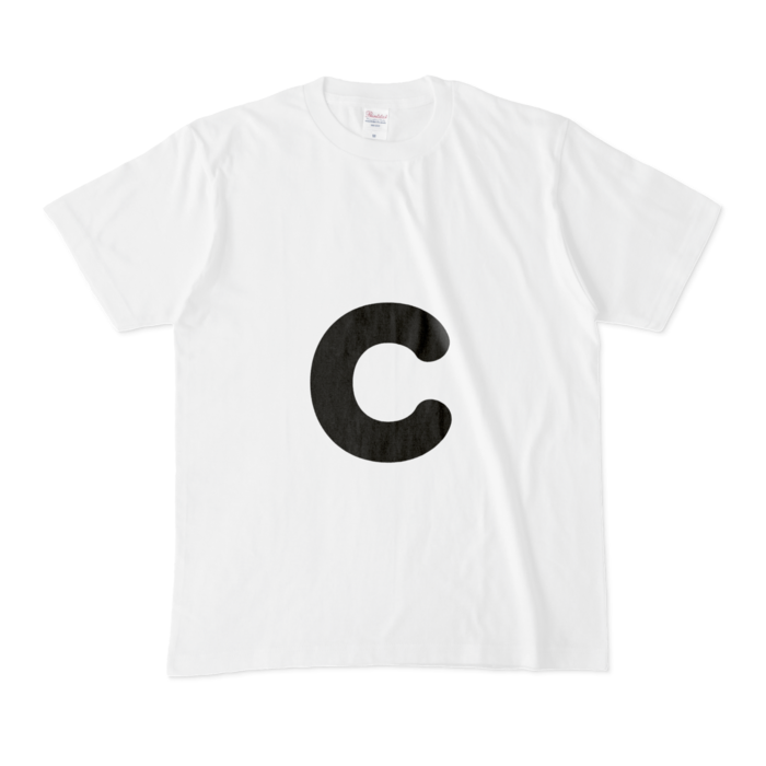 「c」（小文字）Tシャツ - M - 白