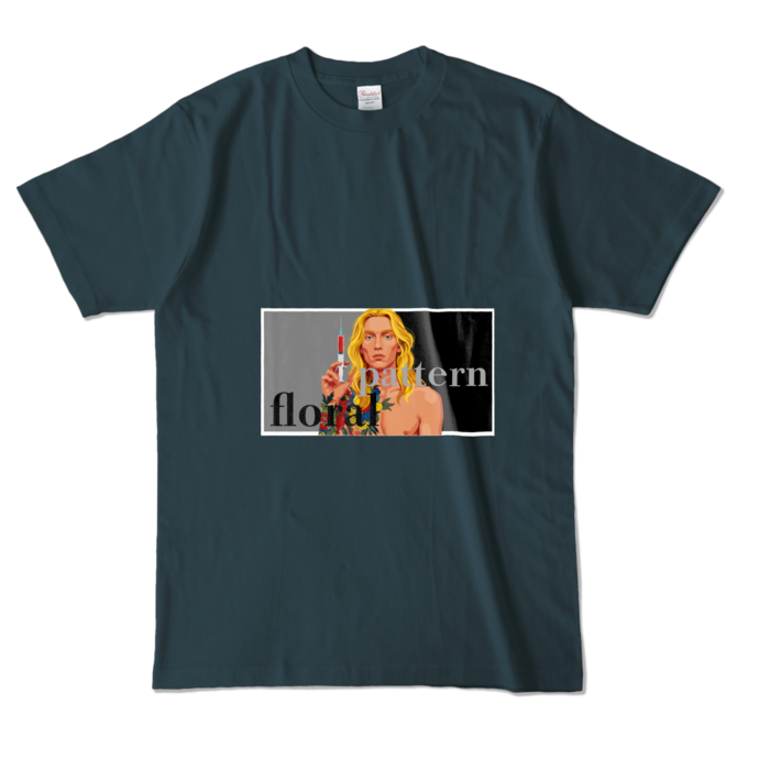 カラーTシャツ - L - デニム (濃色)