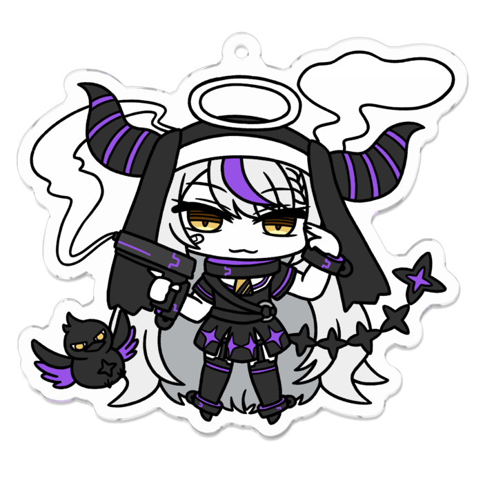 アクリルキーホルダー - 70 x 70 (mm)