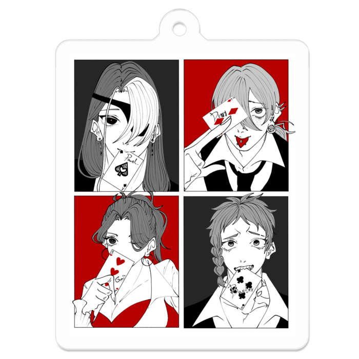 アクリルキーホルダー - 50 x 50 (mm)