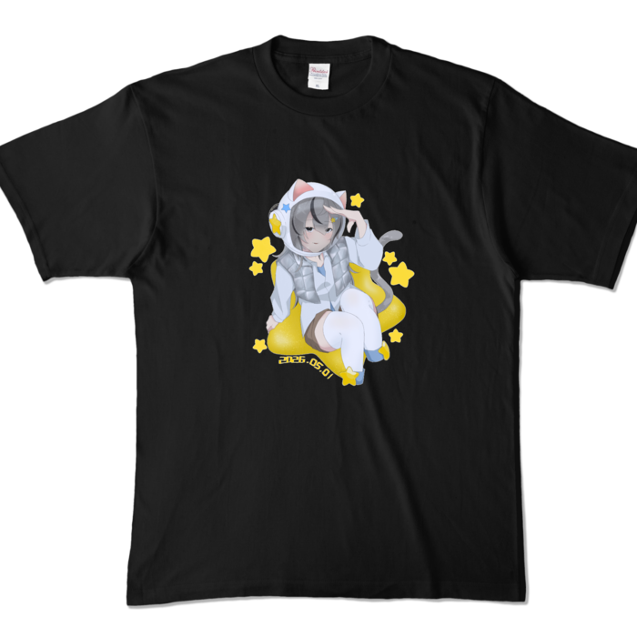 カラーTシャツ - XL - ブラック (濃色)